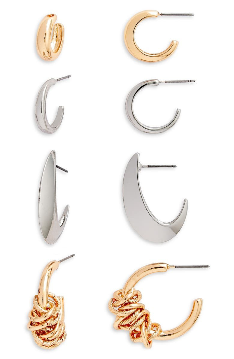 Set of 4 Hoop Earrings | Nordstrom
