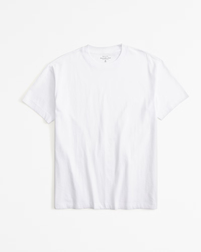 Women's Essential Premium Polished Boyfriend Tee | Women's Tops | Abercrombie.com | Abercrombie & Fitch (US)