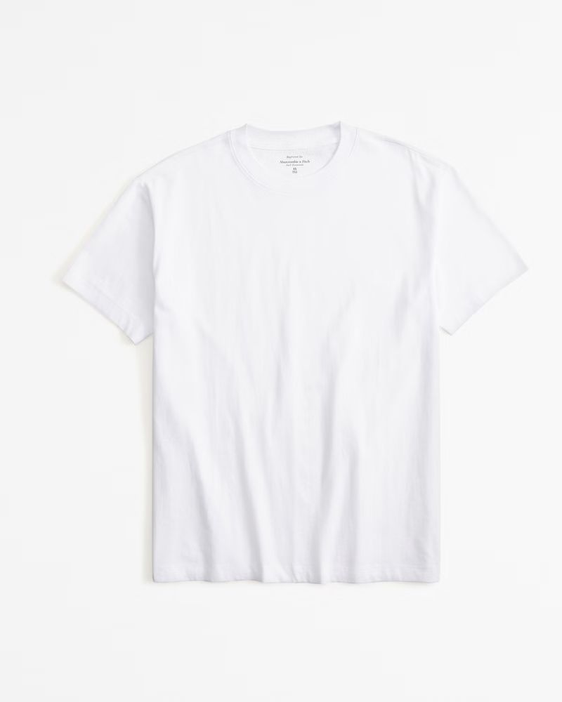 Essential Premium Polished Oversized Tee | Abercrombie & Fitch (US)