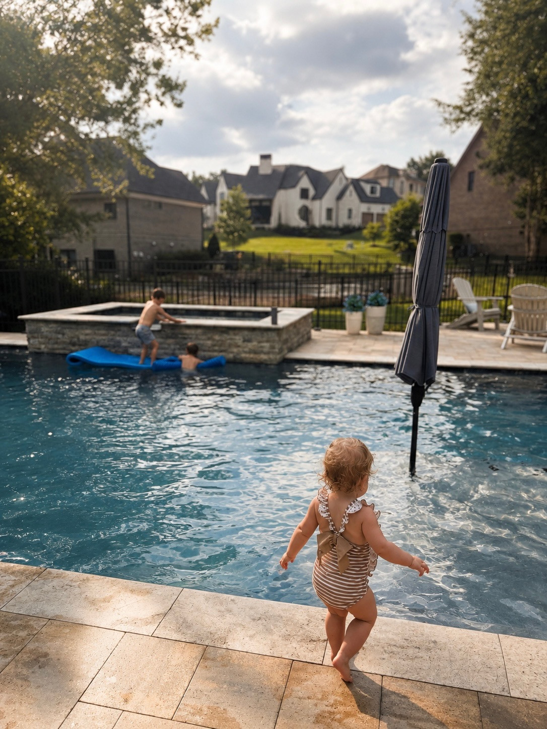 Soaking up summer nights while we still have them!☀️

Use code LGRAHAM for 20% off Caden Lane!

baby swim | summer baby | baby girl bathing suit 

 #LTKmomlife #LTKSaleAlert #LTKBaby