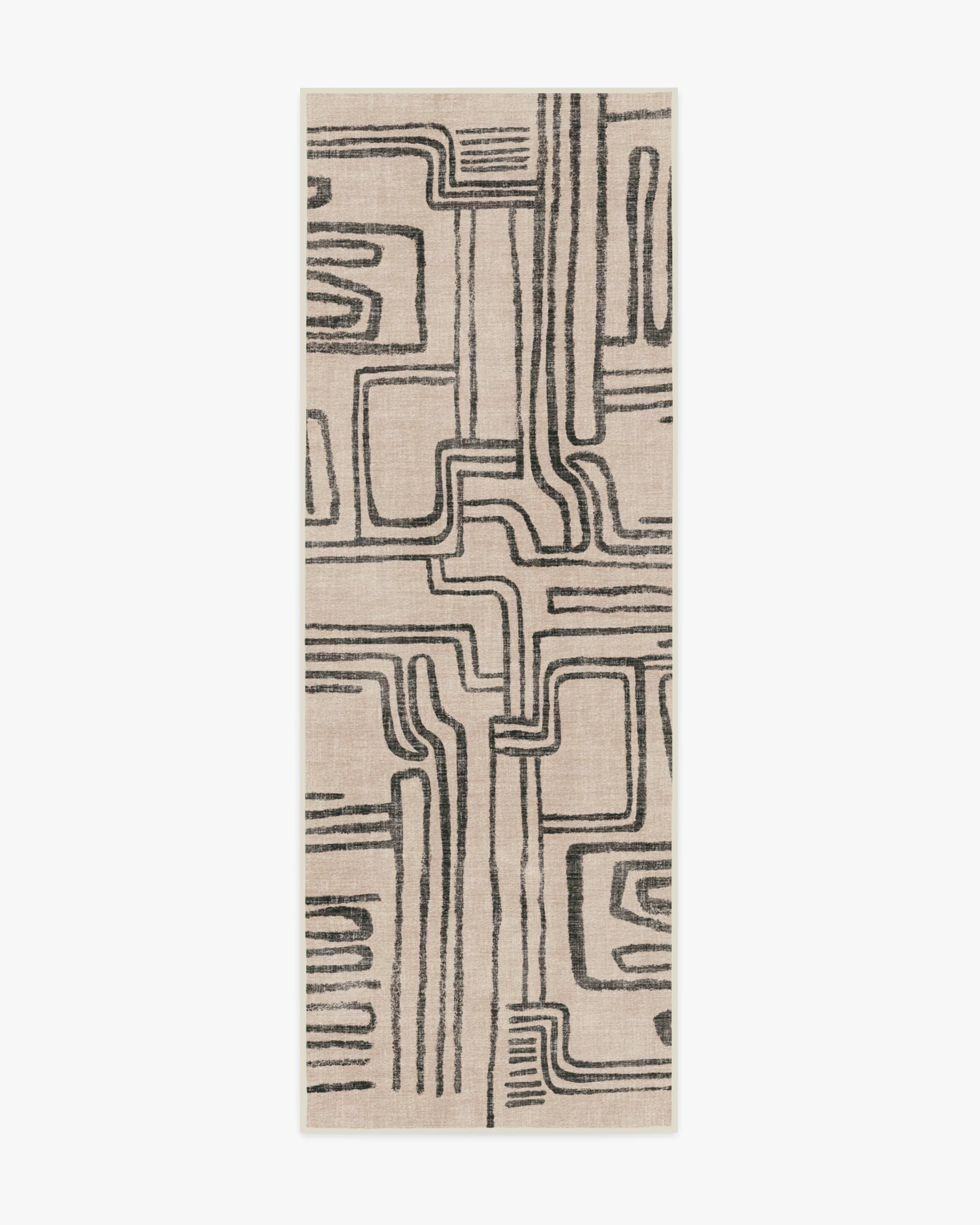 Malene Barnett Kassena Black & Ivory Rug | Ruggable | Ruggable