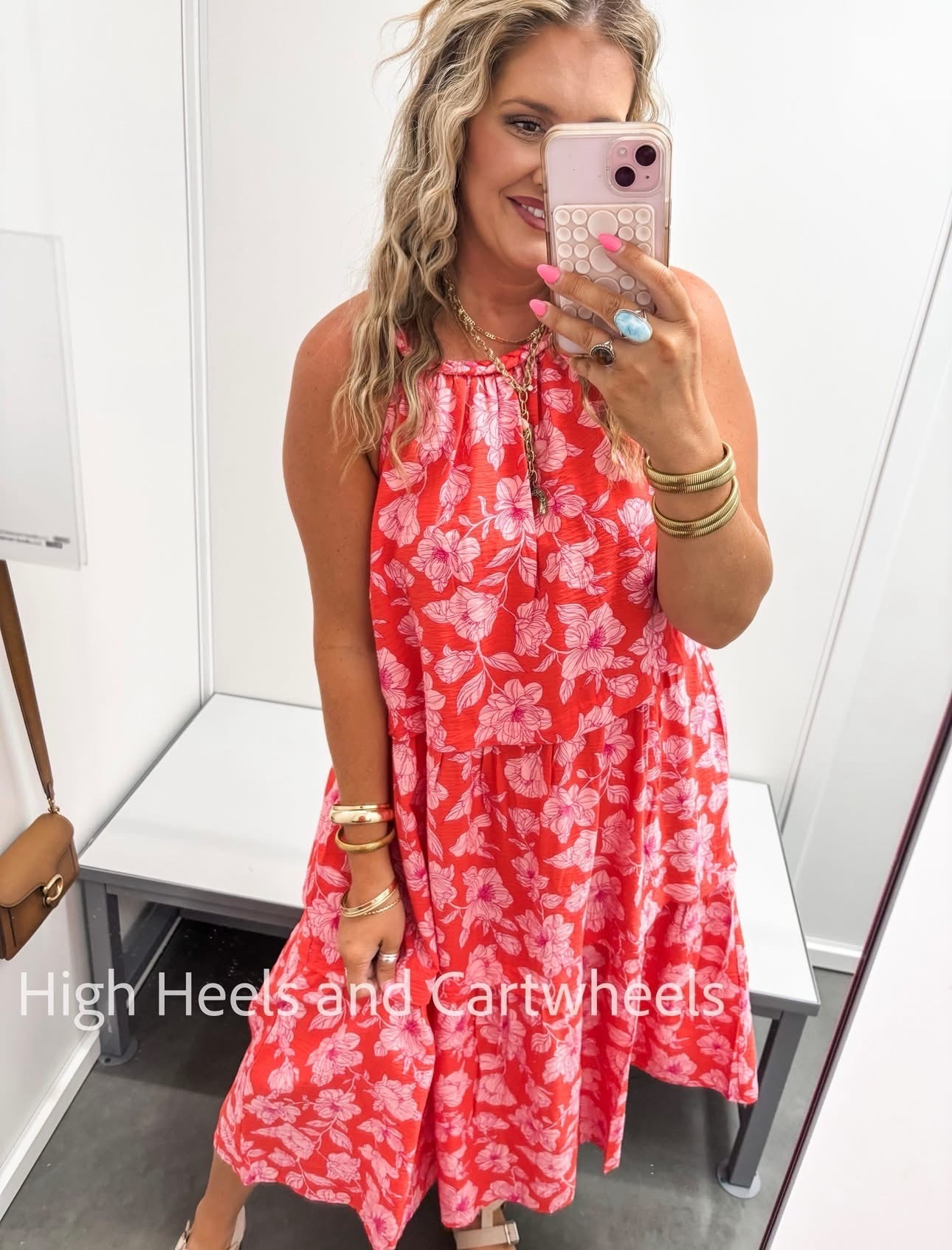 Just an adorable new summer dress with more color options available. It does run a bit big, so size down if you are between sizes. 