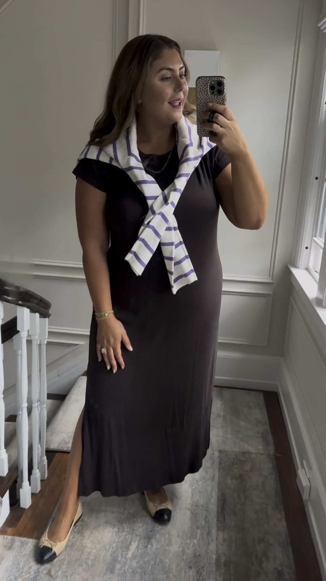 Wearing XL in cardigan and XXL in dress, and XL in Spanx - use caralyn15 travel outfit - linked similar dresses and shoes below 

#LTKWorkwear #LTKStyleTip #LTKTravel