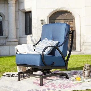 Patio Festival Outdoor Cushioned Rocking-Motion Chair | Bed Bath & Beyond