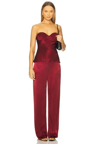 Bardot x REVOLVE Devin Pant in Burgundy from Revolve.com | Revolve Clothing (Global)