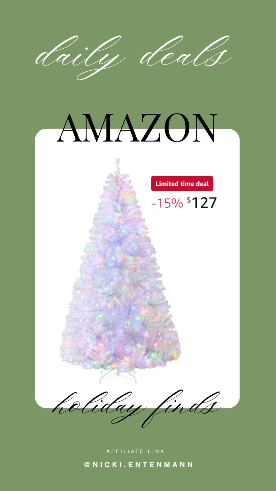 Transform living rooms into winter wonderlands with a 7.5ft pre-lit white Christmas tree, full frosted branches, effortless setup, and glowing charm that makes holiday décor instantly magical for gatherings friends.
#WhiteChristmasTree #PreLitTree #ArtificialChristmasTree #7ftTree #HolidayDecor #ChristmasDecor #ChristmasTree #WinterWonderland #HomeDecor #FestiveSeason
 

 #LTKHoliday #LTKHome #LTKSaleAlert