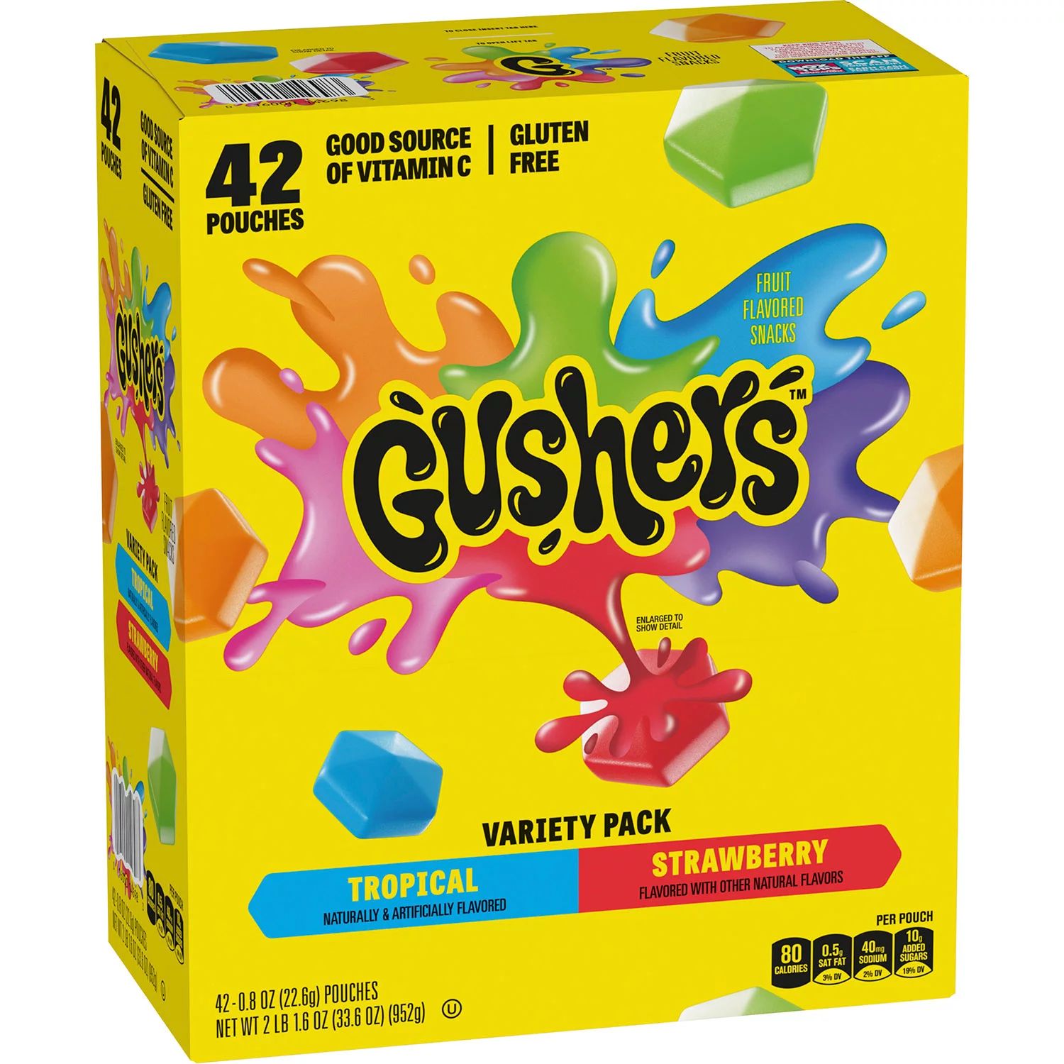 Gushers Strawberry Splash and Tropical Flavors (0.8 oz., 42 ct.) | Sam's Club