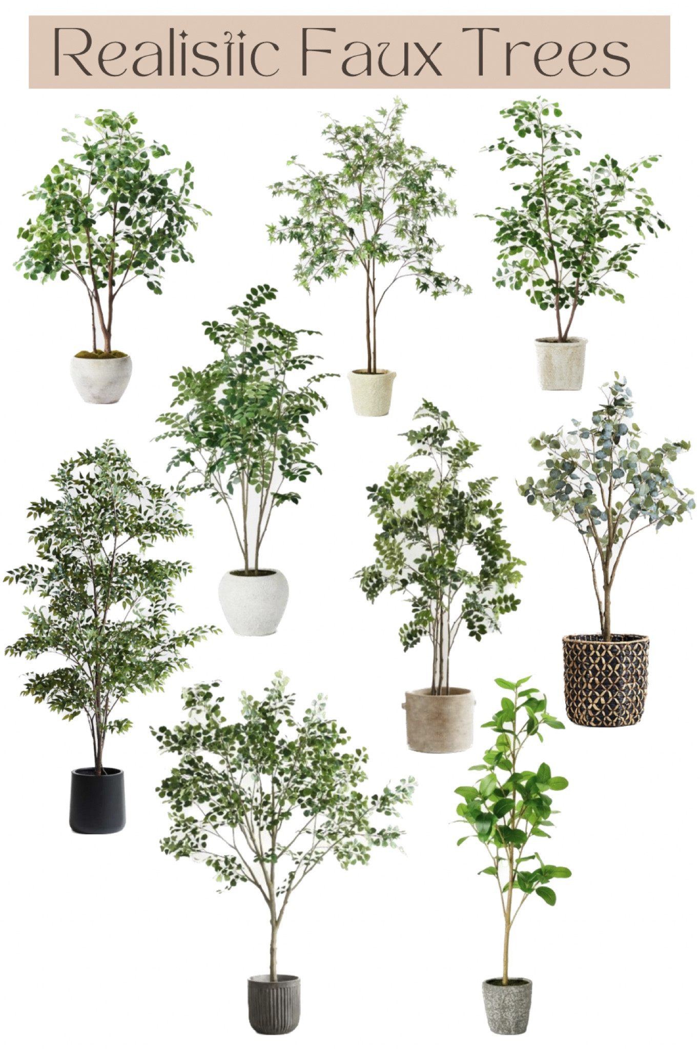 Realistic faux plants and trees of high quality! 

#LTKhome