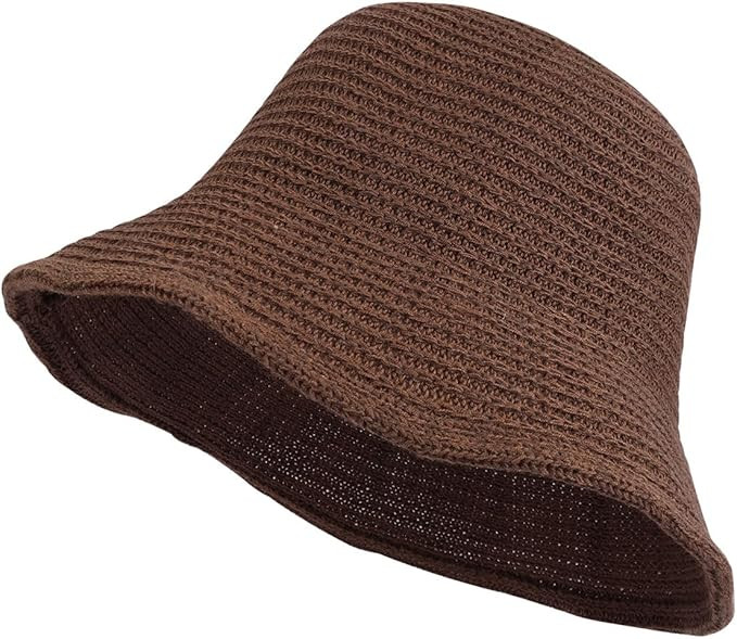 Eigso Womens Mesh Woven Bucket Hats Summer Outdoor Beach Straw Bucket Hat for Woman Packable Beac... | Amazon (US)