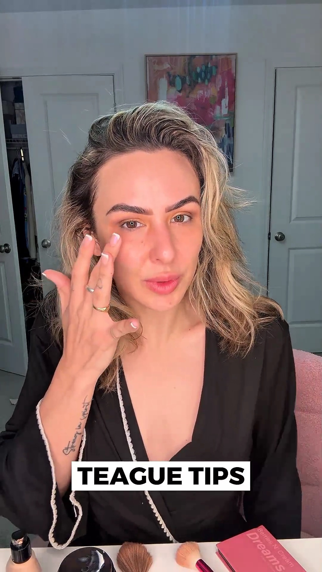 Today’s Tuesday Teague Tips are all about making your under-eye area look smooth, bright, and hydrated — without the creasing or cake. Whether you're dealing with fine lines, dryness, or just want a more refreshed look, these are the techniques (and products) that actually make a difference.

💡 I’m sharing my go-to concealers, hydrating prep essentials, and the tools that help everything melt in just right.

🛍️ Everything is linked on my LTK so you can shop the full routine and upgrade your glow — especially for 30+ skin that needs that extra love.