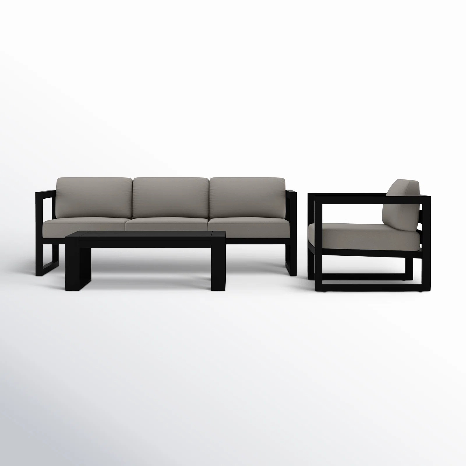 Smith 3 Piece Sofa Seating Group with Sunbrella® Cushions | Wayfair North America