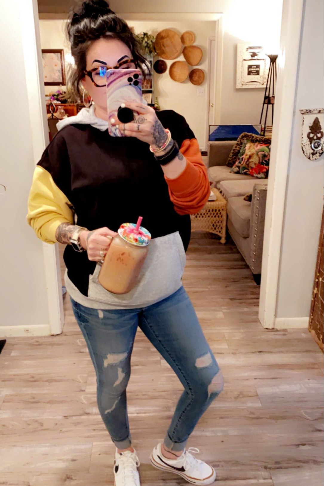 This color block hoodies from the men’s section @walmart is so good! Cute with jeans and could also be paired up with some leggings as well! The do also have the matching bottoms ( which I think I may just need 😉) so soft and cozy!! Step it up Wally World! Take all my monies!! 

#LTKunder50 #LTKshoecrush #LTKstyletip