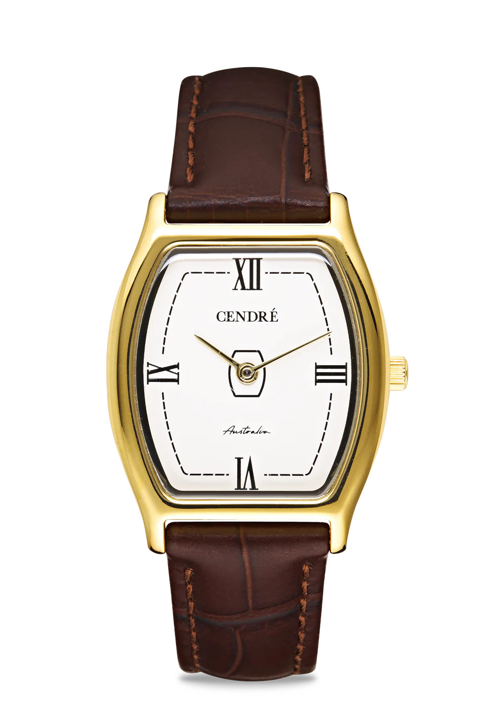 London Watch | White | Espresso Croc | Cendre