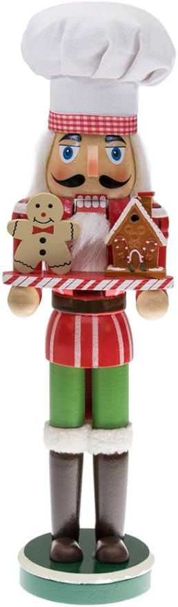 Amazon.com: Clever Creations Chef 15 Inch Traditional Wooden Nutcracker, Festive Christmas Décor... | Amazon (US)