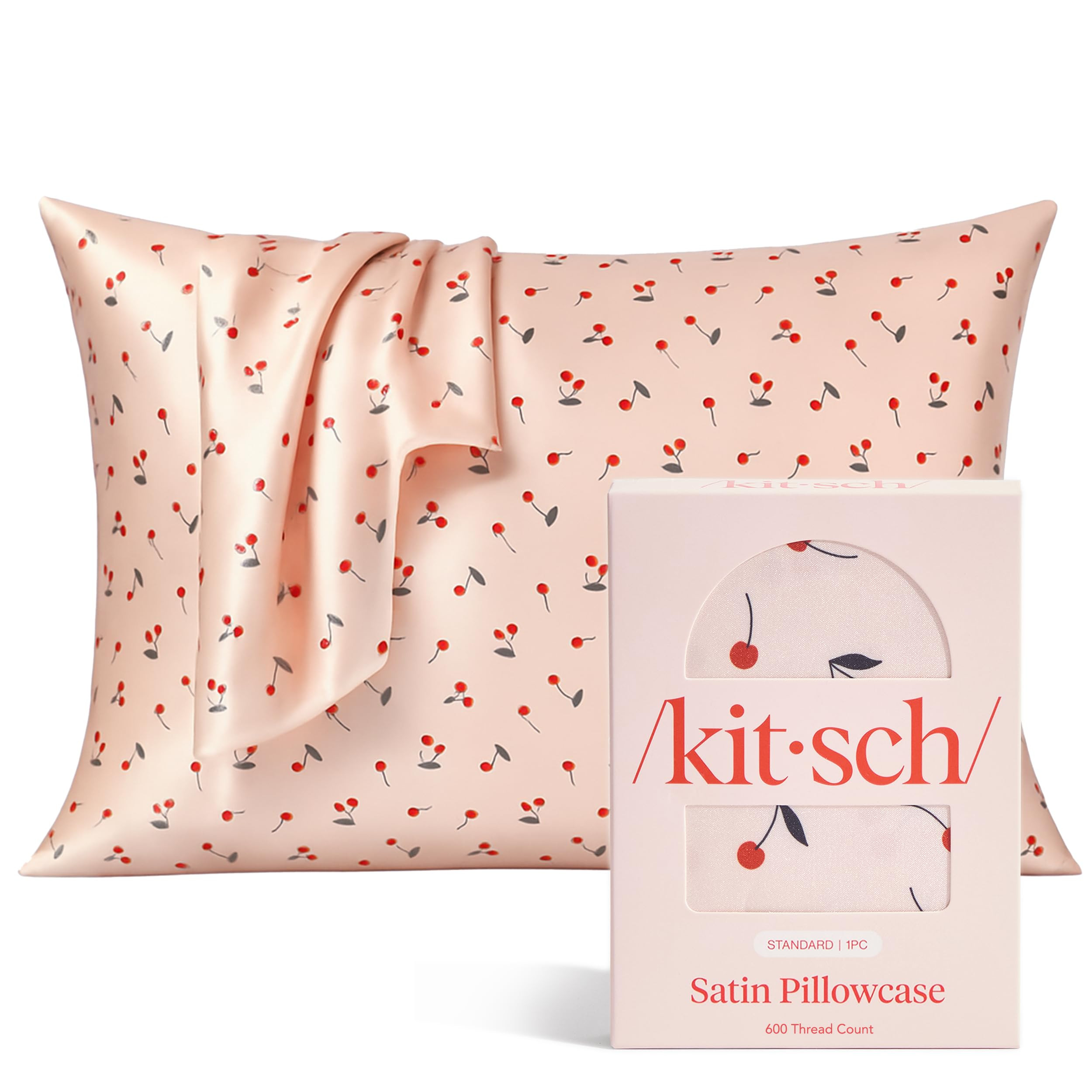 Kitsch Satin Pillowcase, Softer Than Silk Pillow Cases Queen, Cooling Pillow Covers, Satin Pillow... | Amazon (US)