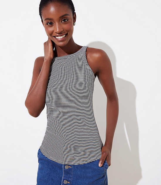 Striped Cutaway Tank | LOFT | LOFT