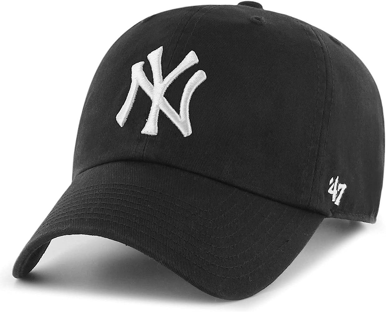 MLB New York Yankees '47 Brand Clean Up Adjustable Cap, One Size, Black | Amazon (US)