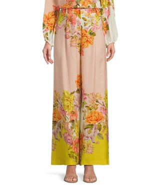 Antonio Melani Kori Linen Coordinating Floral Printed Pant | Dillard's | Dillard's