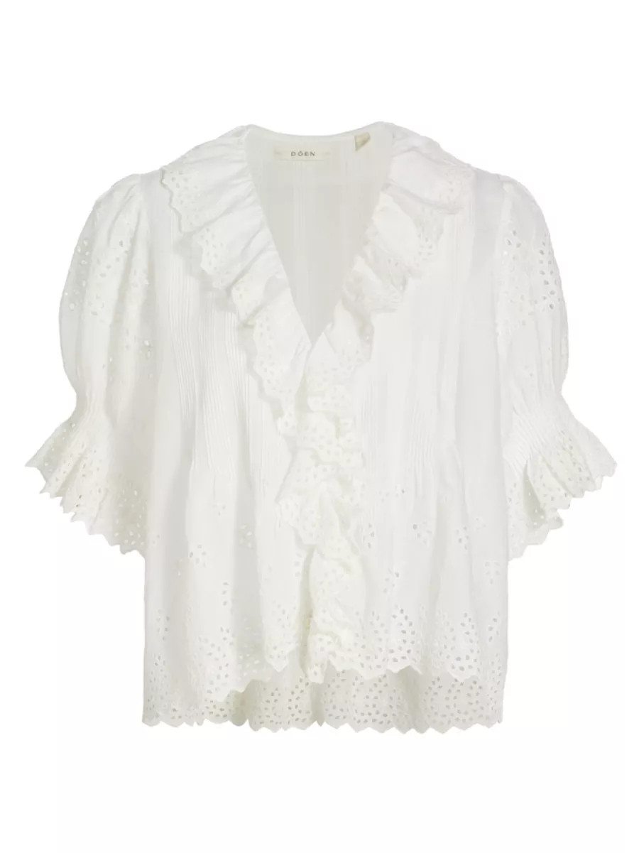 Henri Voile Eyelet Top | Saks Fifth Avenue