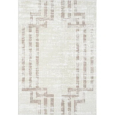 Tirell Machine Woven Polypropylene Area Rug in Beige | Wayfair North America