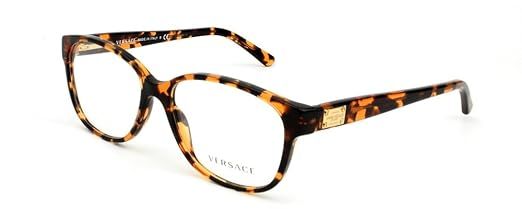 Versace VE3177 Eyeglasses-998 Amber Havana-54mm | Amazon (US)