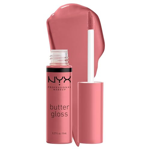 NYX PROFESSIONAL MAKEUP Butter Gloss, Non-Sticky Lip Gloss - Tiramisu (Brown) | Amazon (US)