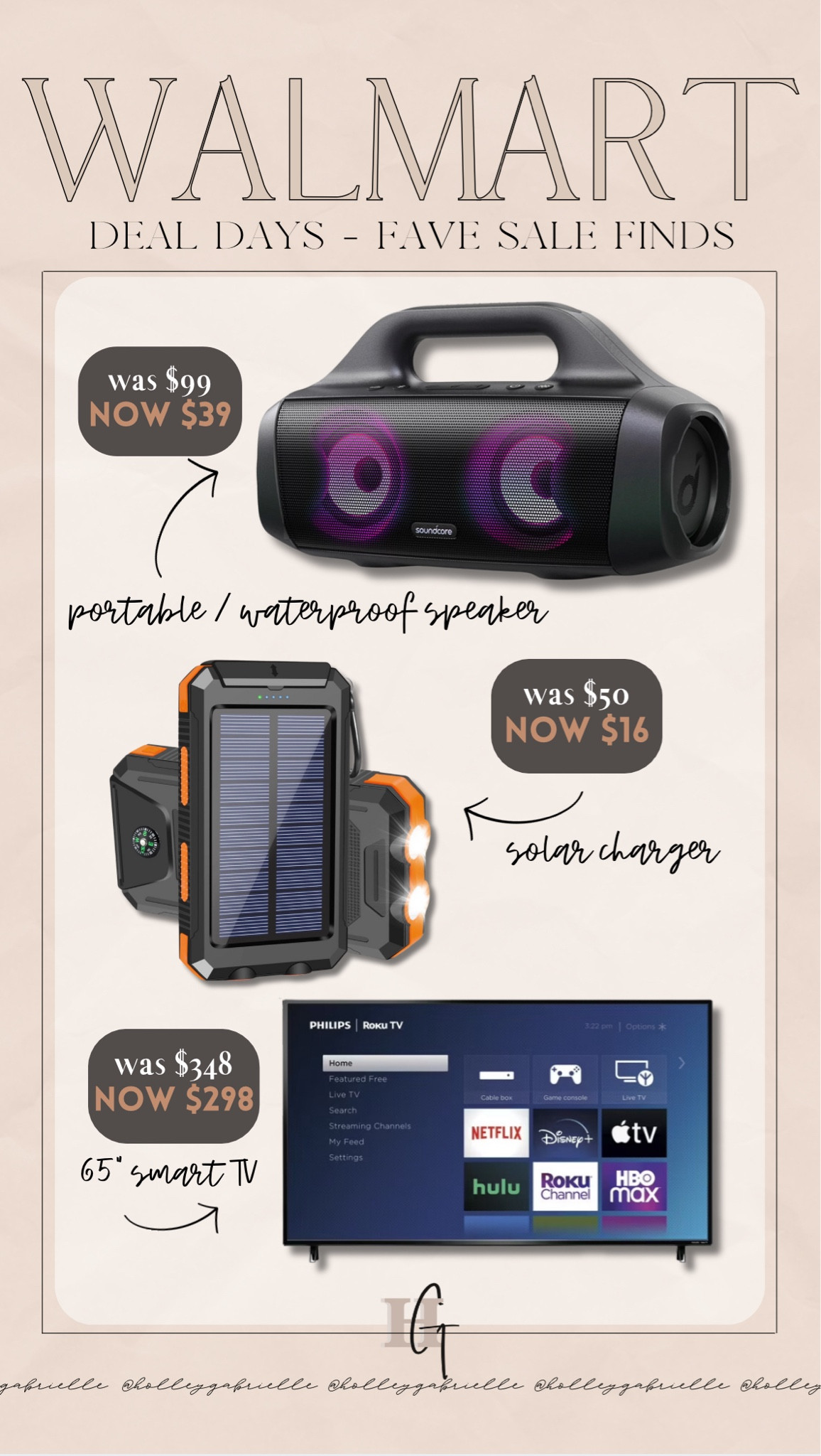 Walmart Deal Days sale finds faves⚡️🤍⛱️ @walmart #walmartpartner

Sale finds / deal days / speaker / smart tvs / Holley Gabrielle 

#LTKSummerSales #LTKSaleAlert #LTKHome