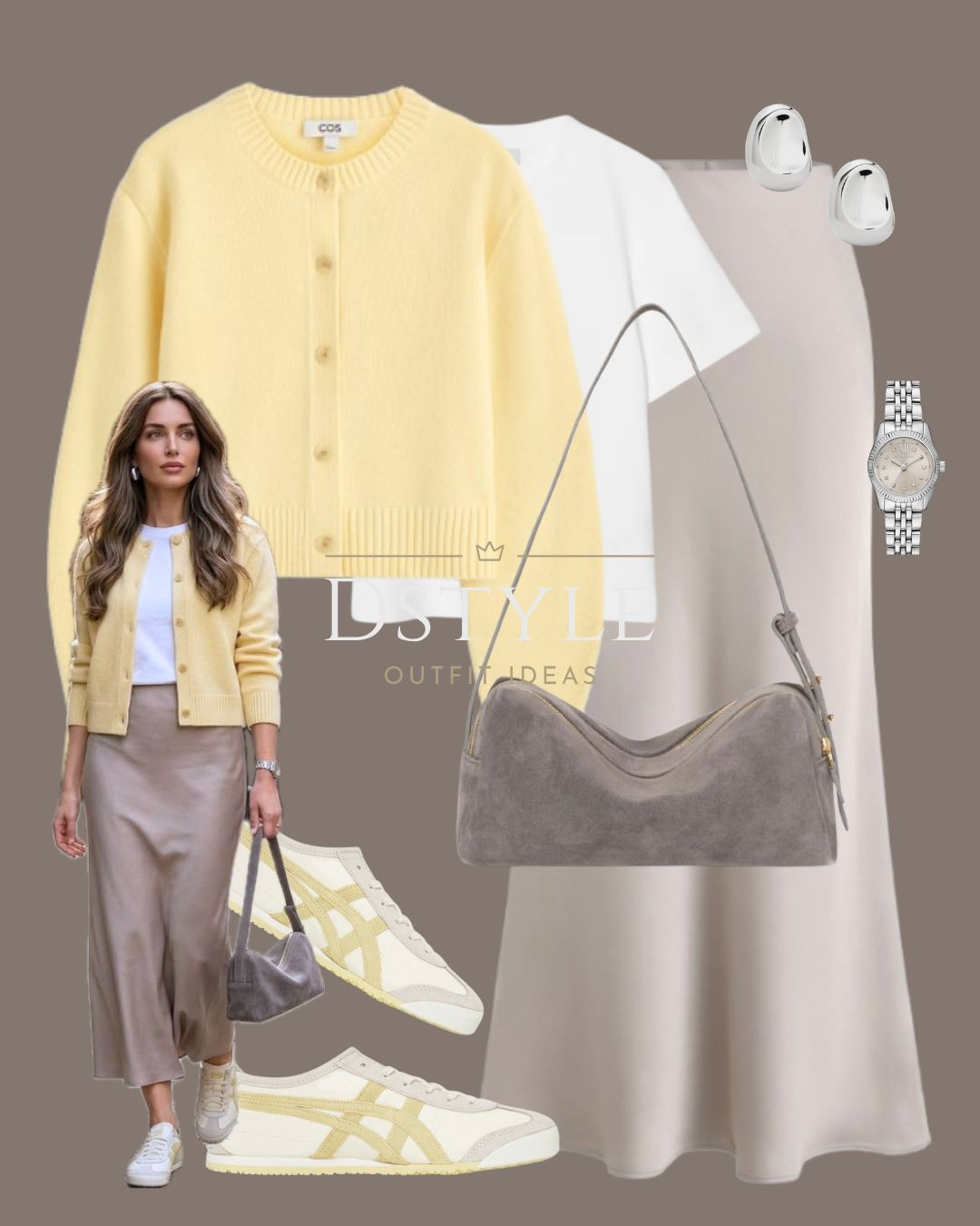 The color of the season! 🍋 Butter yellow is taking over, and this cardigan and satin midi skirt combo is the easiest way to wear it. Paired with comfortable sneakers for a chic, on-the-go look.

#ButterYellow #SatinSkirt #SpringOutfits #CasualChic #StreetStyleInspo #MidiSkirt #CardiganStyle #QuietLuxury #SpringTrends2026 

 

#LTKootd #LTKSeasonal #LTKWorkwear