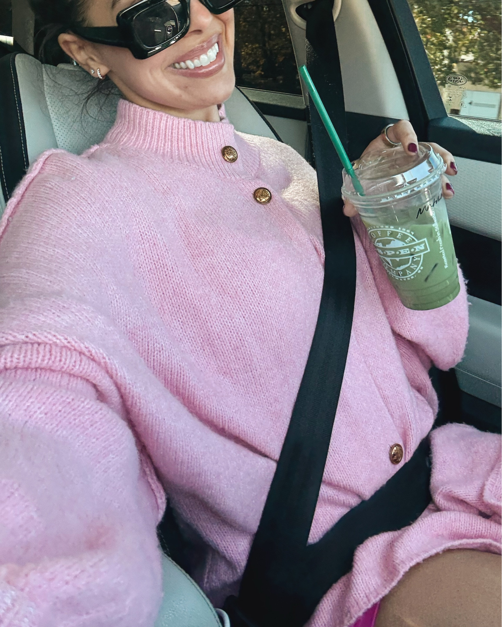 we love a fun sweater moment. pre-post workout fit boost  
