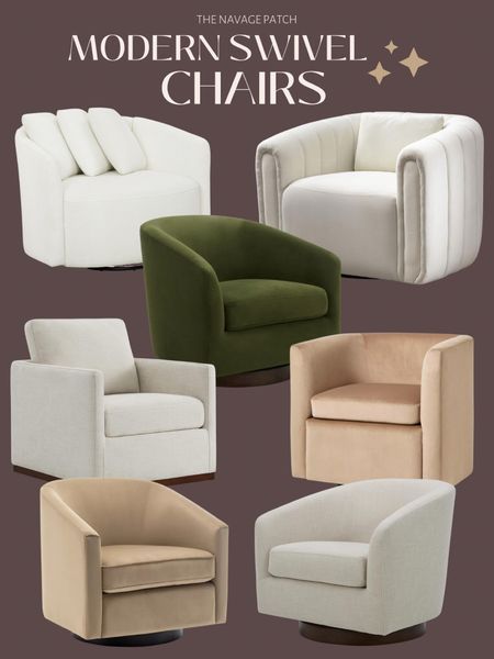 Modern swivel chairs, swivel accent chairs, Drew Barrymore barrel chair, modern barrel chairs from Amazon and Walmart

#LTKstyletip #LTKhome #LTKsalealert