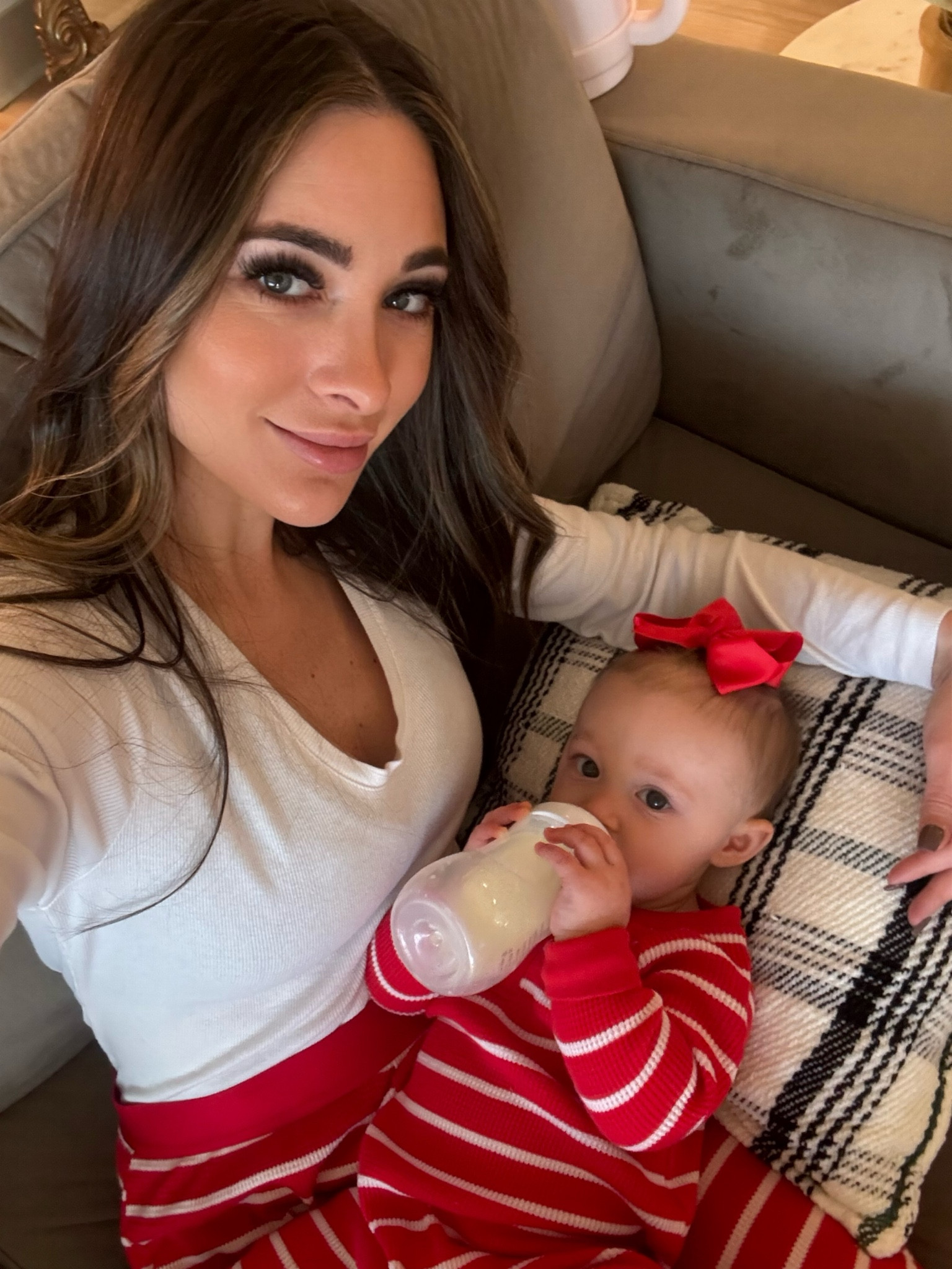 Matching stripe red family Christmas pajamas 

#LTKSeasonal #LTKbaby #LTKHoliday