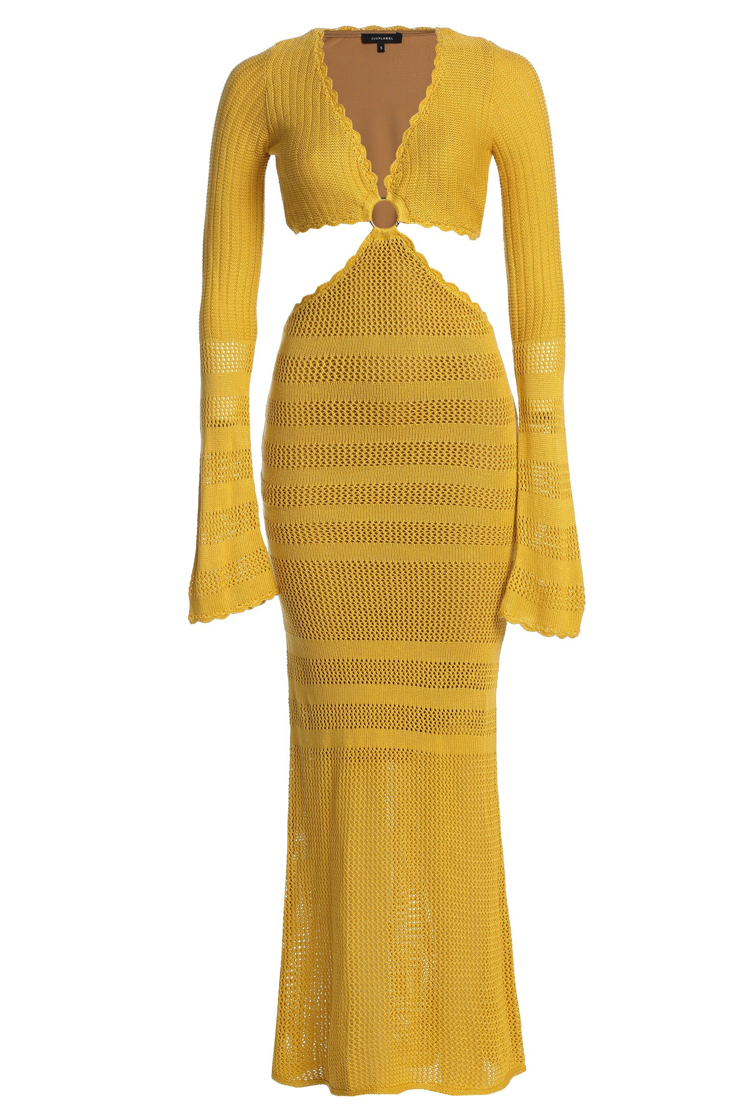 Yellow Blossom Haven Maxi Dress M | JLUXLABEL