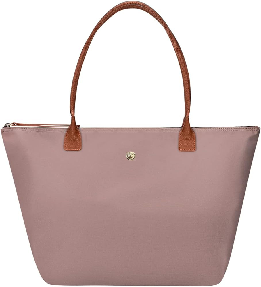 GM LIKKIE Shoulder Tote Bag for Women, Nylon Top-Handle Purse, Foldable Weekend Hobo Handbag | Amazon (US)