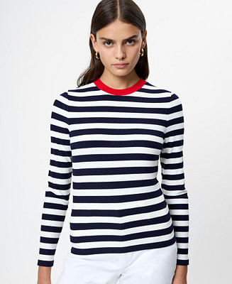 Women's Crewneck Long-Sleeve Top | Macy's