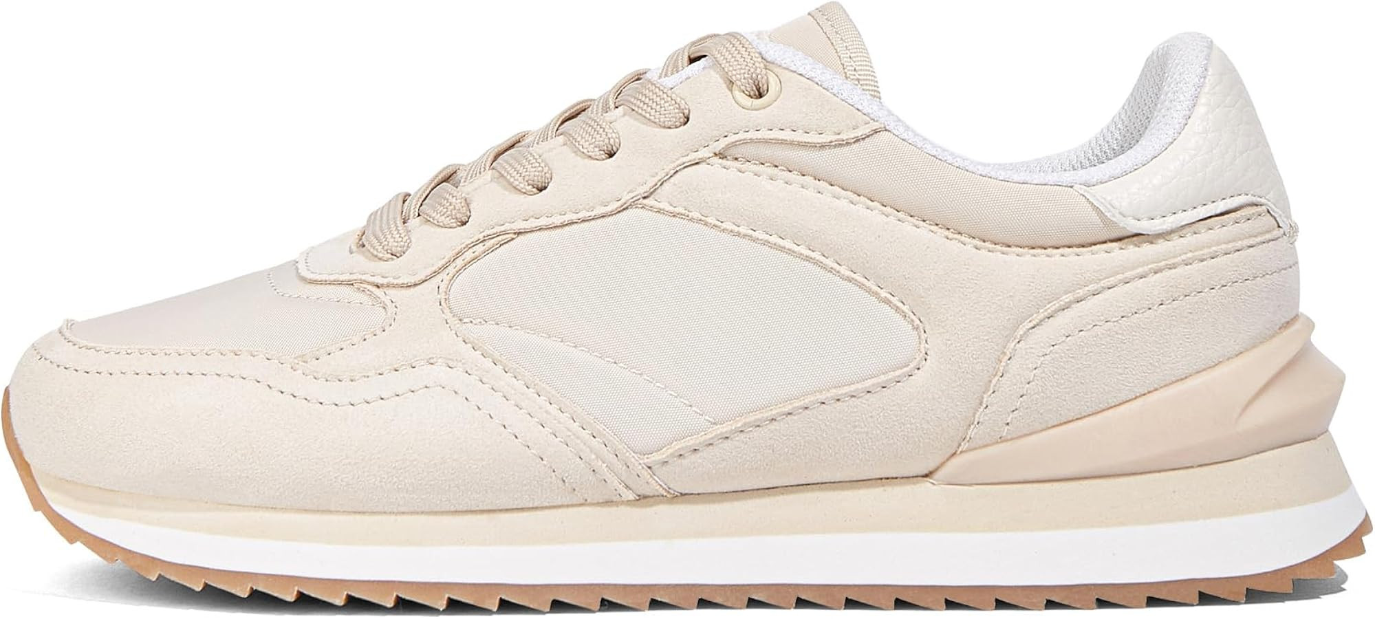 LUCKY STEP Women's Platform Fashion Sneakers Suede Colorful Colorblock Stylish Retro Casual Neutr... | Amazon (US)