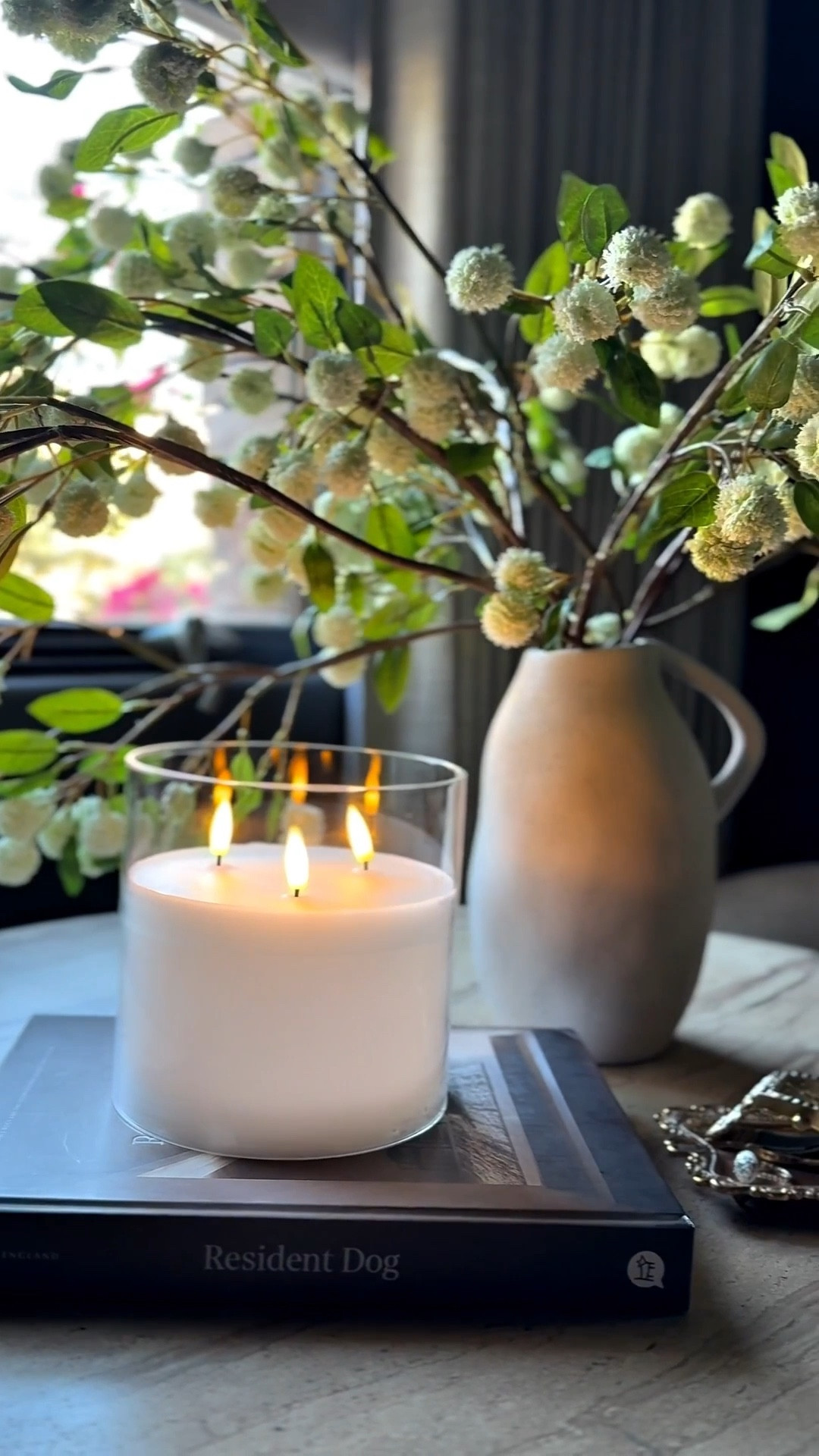 Love these candles for a little bit of warmth without the risk of a flame! 

Home decor accents. Pillar candle. Flameless candle. Faux stems. Greenery. Trending. Best sellers. Viral. Modern home. My home must haves  


#LTKHome #LTKFindsUnder100 #LTKGiftGuide