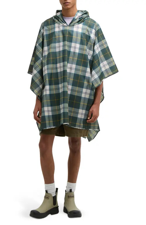 Barbour Tartan Showerproof Packable Poncho in Ancient Tartan at Nordstrom | Nordstrom