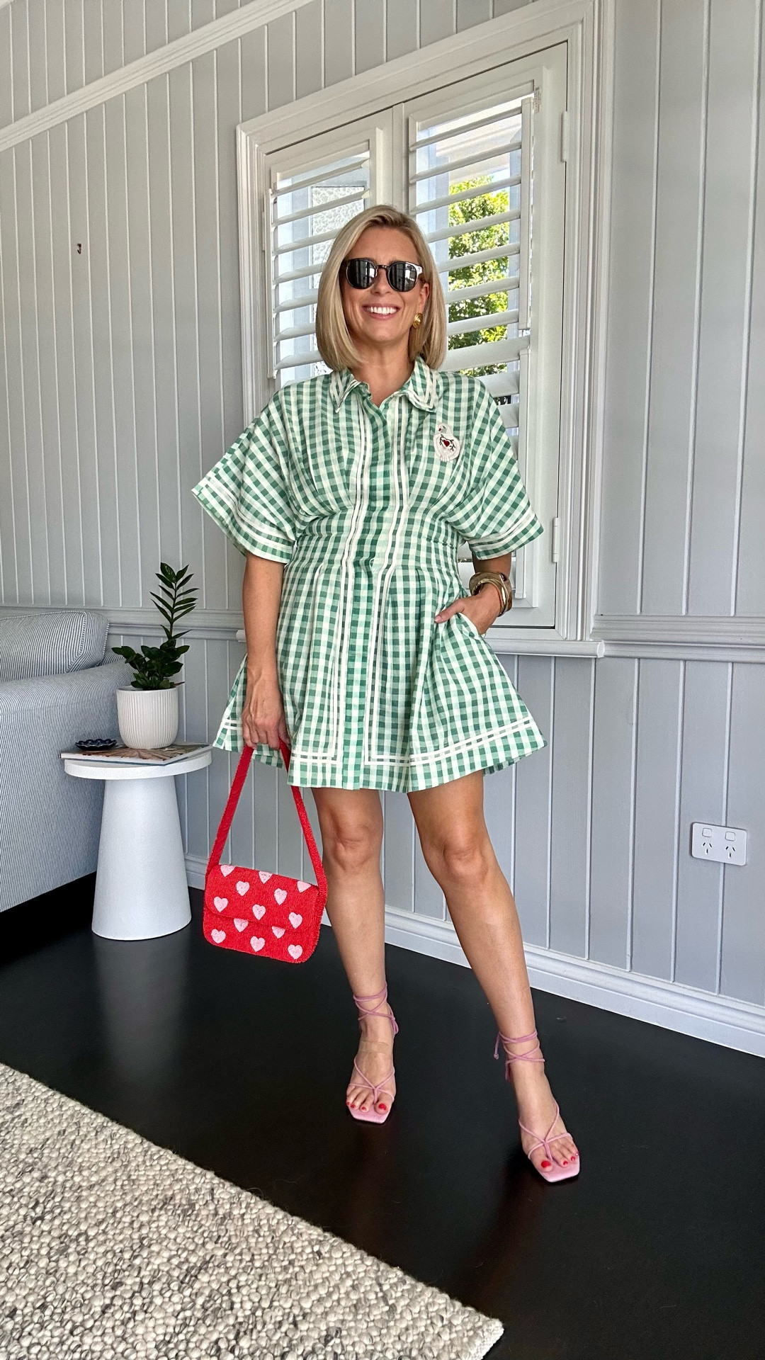 A cute little gingham fit-and-flare dress perfect for seeing you through the last hot days of summer (and into early autumn thanks to the mid-weight cotton-linen blend). 

Dress: size 10

#LTKaustralia #LTKpartywear #LTKsummer