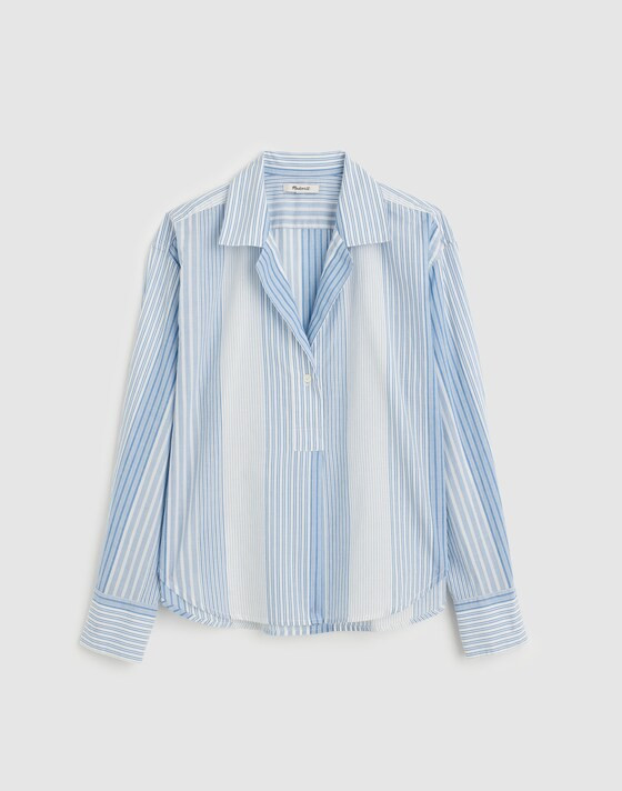 Notch-Collar Popover Shirt | Madewell