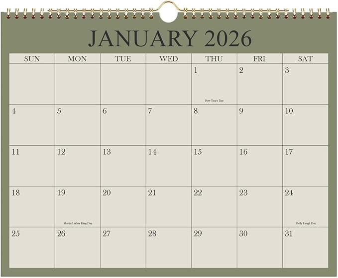 2026 Calendar - Wall Calendar 2026-2027 from January 2026 - June 2027, 18 Months Calendar with Pr... | Amazon (US)