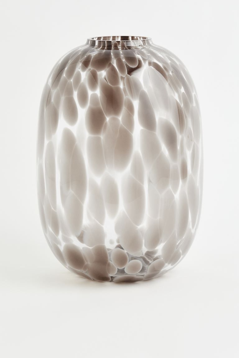 New ArrivalLarge, oval vase with an asymmetrical pattern of softly-shaped dots. Design and color ... | H&M (US + CA)