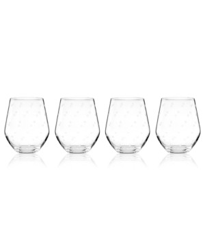 kate spade new york Set of 4 Larabee Dot Stemless White Wine Glasses | Macys (US)
