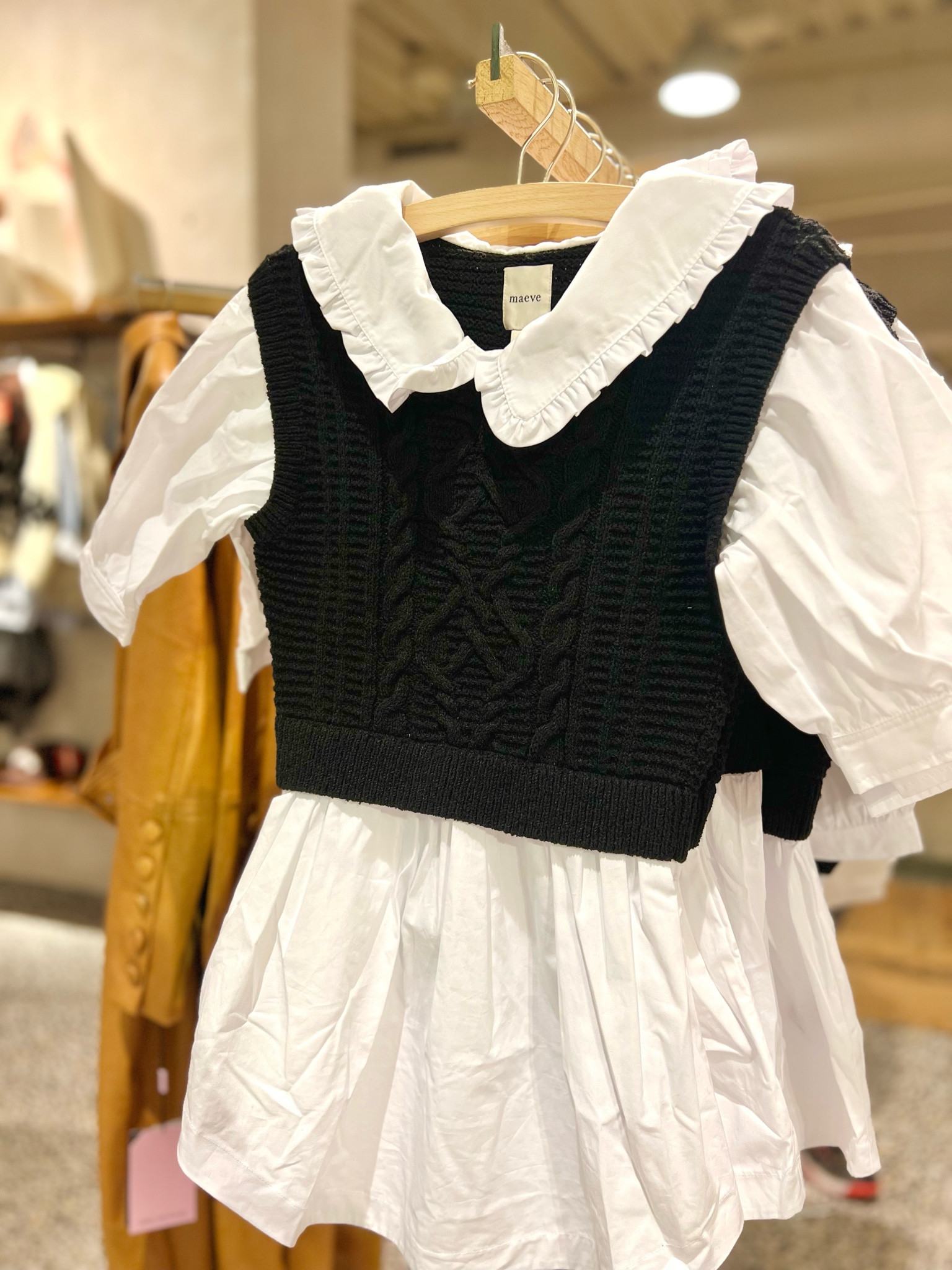 Maeve Peter Pan Collar Twofer Sweater Top

#LTKMidsize #LTKStyleTip #LTKWorkwear