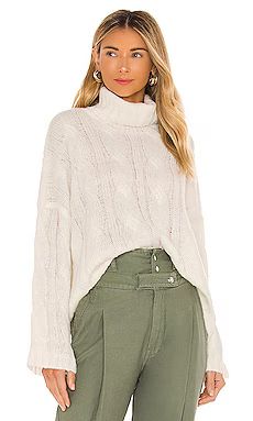 Tularosa Greta Turtleneck Sweater in Ivory from Revolve.com | Revolve Clothing (Global)