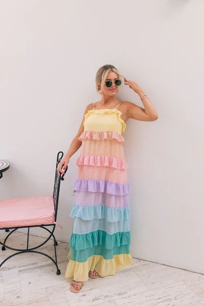 Over the Rainbow Maxi Dress | Vestique