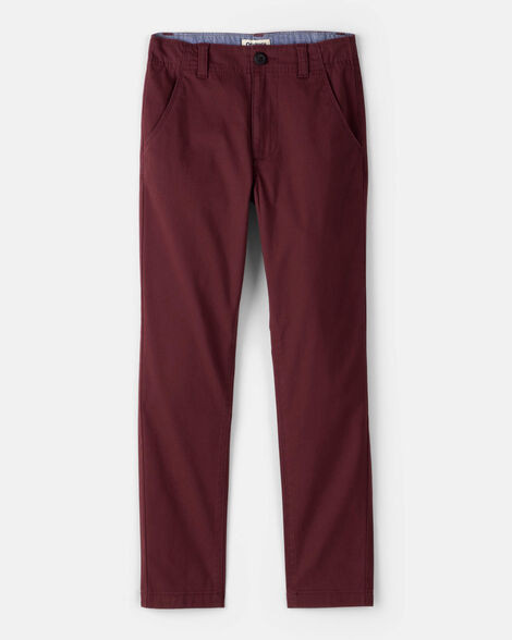 Boys Flat Front Fashion Pants - Red | Carter's Inc