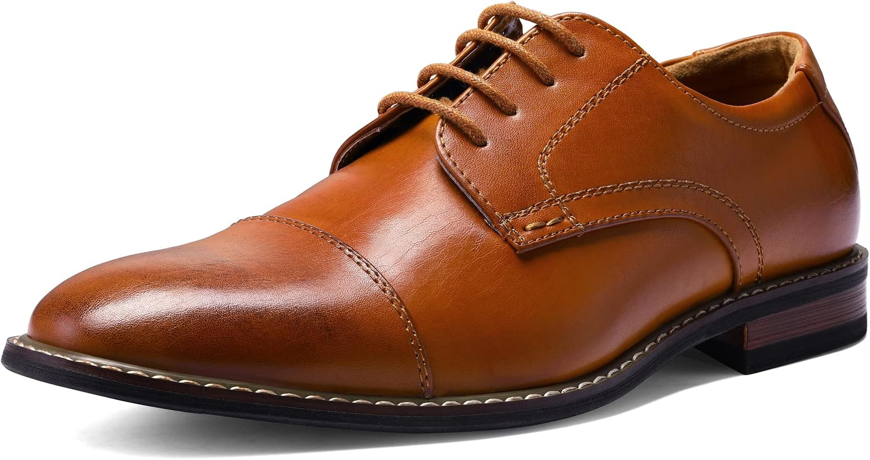 Men's Dress Shoes Formal Business Classic Lace Up Wingtip Oxford Shoes | Amazon (US)