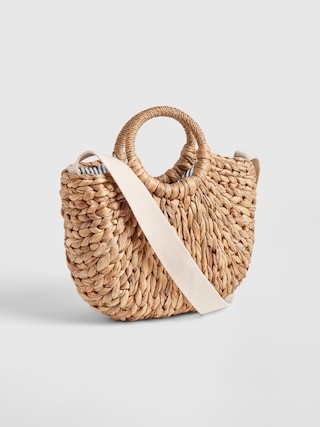 Woven Straw Crossbody Tote | Gap US