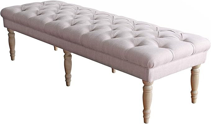 HomePop Home Decor | Large Upholstered Tufted Bench | Bench Ottoman with Storage for Living Room ... | Amazon (US)