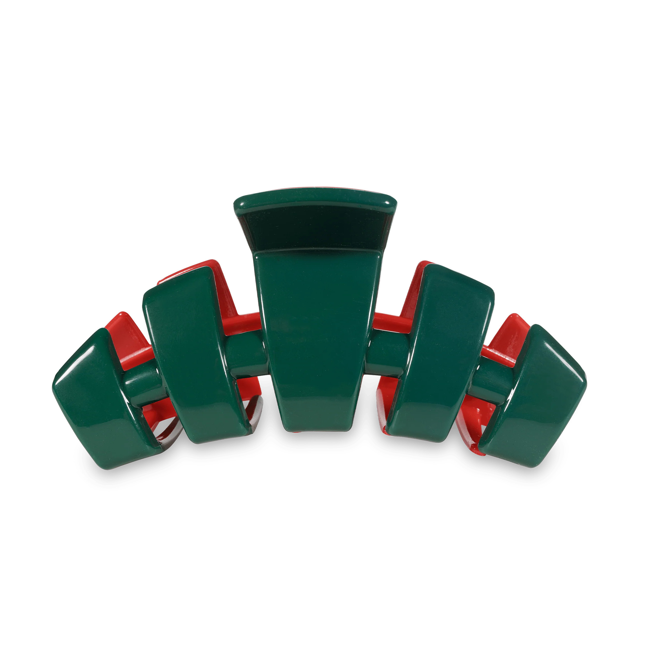 Classic Red And Green Large Claw Hair Clip | TELETIES